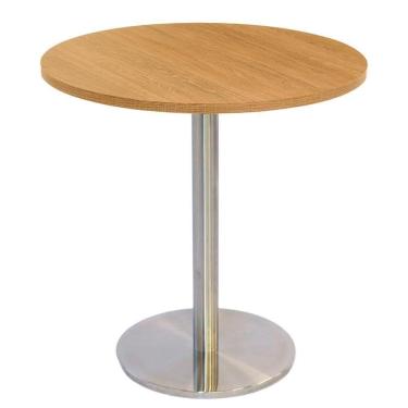 Imagem de Mesa Bistrô Beta 112,50 Cm (alt) Disco Redondo Tampo Mdp Quadrado 80 Cm (larg) X 2,50 Cm (alt) Samba