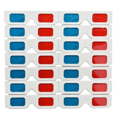 Imagem de Beaupretty 50 peças de Óculos 3D de Papel, Lentes Ópticas, Assistir Filmes, Visualização Estereoscópica