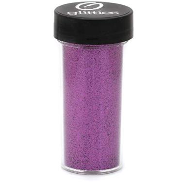 Imagem de GLITTIES - Fúcsia – Pó de glitter fino rosa solto (0,8 cm) – Ótimo para arte de unhas, esmalte, gel, esmalte de gel ou pó de acrílico para unhas – Resistente a solventes – (frasco de 30 gramas)