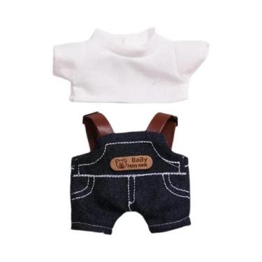 Imagem de Mini Roupas De Boneca De Pelúcia De 17cm, Vestido Preto, Acessórios De