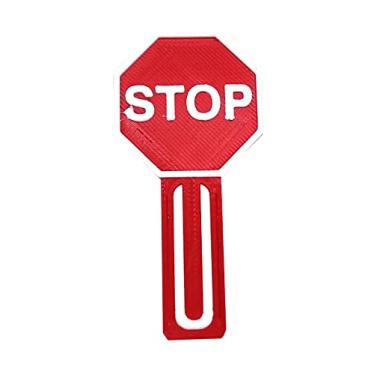 Imagem de Marcador de Páginas Stop Vermelho Plástico Resistente