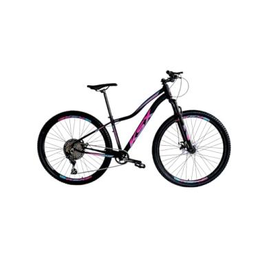 Imagem de Bicicleta Aro 29 MTB KSX SD7 Feminino 12 Velocidades Quadro em Alumínio Freio Hidráulico Suspensão Com Trava (PRETA (ADS PINK/AZUL), 17)