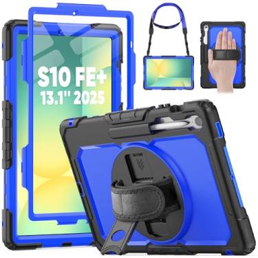 Imagem de HXCASEAC Capa para tablet Samsung Galaxy Tab S10 FE+ Plus de 13 polegadas, proteção resistente com suporte para caneta S, alça de mão/protetor de tela integrado, S10FE Plus 2025 (SM-X620 SM-X626B