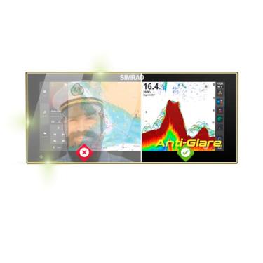 Imagem de IPG Anti-reflexo feito para Simrad NSX ULTRAWIDE 3015UW 38.1 cm Chartplotter Fishfinder Display Matte Finish Screen Protector Film, Perfeito para uso ao ar livre para NSX-3015UW-15