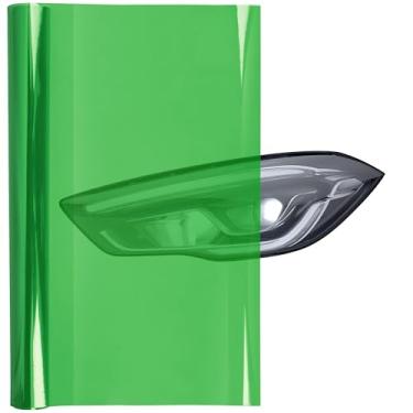 Imagem de Lypumso 16 x 60 polegadas farol traseira filme de vinil matiz de carro, rolo autoadesivo de folha de adesivos de faróis de neblina para proteção de luzes de carro (verde veneno, 40,6 cm x 152,4 cm)