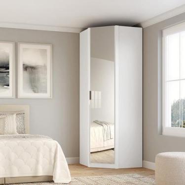 Imagem de Guarda-roupa de Canto 1 Porta com Espelho Altezza - Belmax