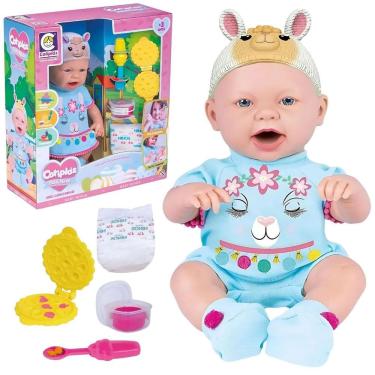 Imagem de Boneca Baby Ninos Menina Hora do Lanchinho Bichinhos