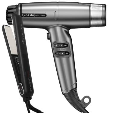 Imagem de Kit Secador iQ Lite Max Silver e Prancha Vera Ceramika