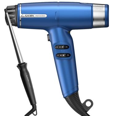 Imagem de Kit Secador iQ Lite Blue e Modelador Salon Curl Cônico