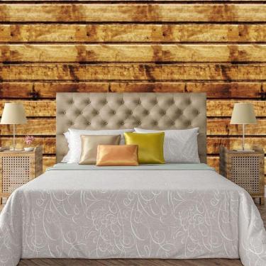 Imagem de Papel De Parede Adesivo Ripado Madeira Lavável Cozinha 3 Metros