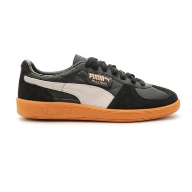 Imagem de PUMA Tênis feminino Palermo com cadarço casual - branco, Preto, 35