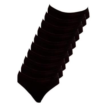 Imagem de Kit com 10 Calcinhas Biquíni Hope S38020, Preto, M