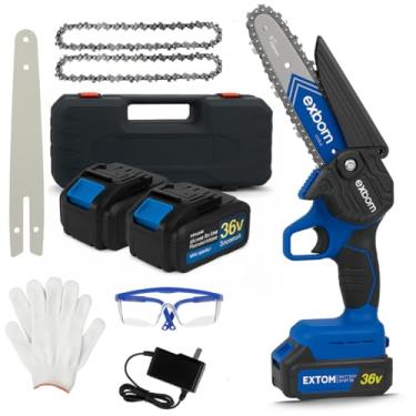 Imagem de Motosserra a Bateria Elétrica Profissional Portátil de Poda Motor brushless