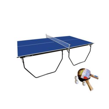 Imagem de MESA DE PING PONG COM RODAS, SUPORTE E REDE MDP 15mm Klopf 1007 + KIT 