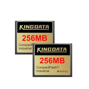 Imagem de KINGDATA Cartão de memória flash compacto industrial pacote com 2 256 MB FAT16 tipo I para equipamentos industriais câmeras digitais vintage