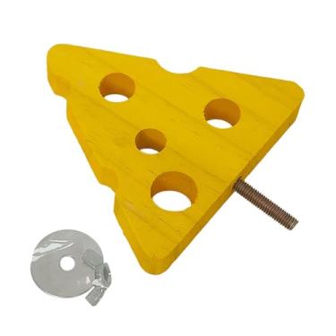 Imagem de Ｂｅｓｇａ Suporte para pássaros, brinquedo para moer patas, acessórios para gaiolas, plataforma de madeira para papagaios, calopsitas e cacatuas, Triângulo