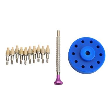 Imagem de Assista a ferramenta de encaixe de mãos 10 tamanhos de configuração Pressione Pressser Setter Watch Autel Foel Foel for Watchmaker (Azul)