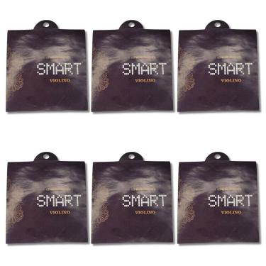 Imagem de Kit 6 Encordoamento Violino 4 Cordas Smart