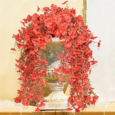 Imagem de Lotus Hills Flores falsas para atividades ao ar livre, 4 peças de mães falsas para plantadores ao ar livre, decoração de varanda de outono resistente a UV, flores falsas de outono para quintal, pátio