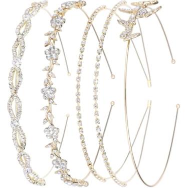 Imagem de Kit com 4 Tiaras Fininhas Femininas – Para Uso Casual, Festas, Casamento, Damas de Honra, Madrinhas, Mãe da Noiva, Aniversário Infantil e 15 Anos – Design Variado e Delicado