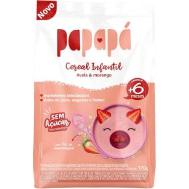 Imagem de Cereal Infantil de Aveia e Morango 170g - Papapá