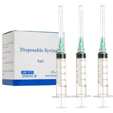 Imagem de Seringa de 5 mL com agulha 21G 1,5 cm Luer Lock embalada individualmen