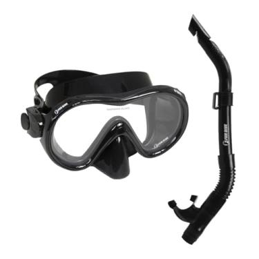 Imagem de Máscara Fox, Snorkel Válvula E Quebra Onda - Mesgulho Pesca (Preto)