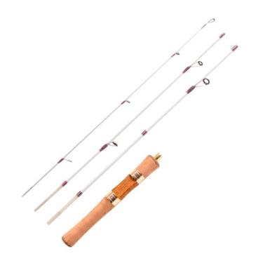 Imagem de Vara de Pesca de Viagem Vara de pesca 1.4m, quatro seções, portátil, fluxo viagem, fibra vidro, vara truta para em água doce do mar