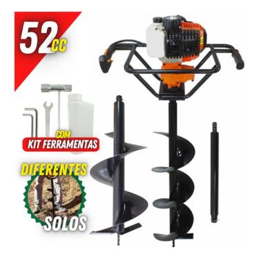 Imagem de Perfurador De Solo 2t Vulcan com Alongador + Broca 80x25