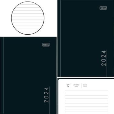 Imagem de Agenda 2024 costurada 2 un Pepper M4 Planejamento Tilibra, Preto