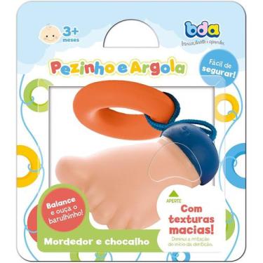 Imagem de Mordedor com Chocalho para Bebês Pezinho e Argola - Toyster