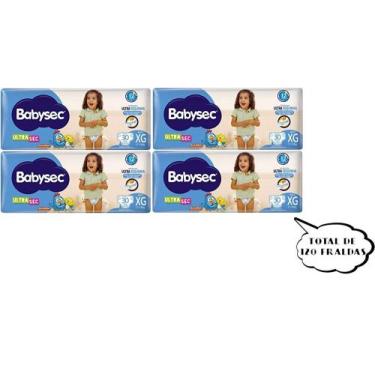 Imagem de Fralda Babysec Ultrasec - Tam XG - (4 pacotes-30 cada pacote) total de