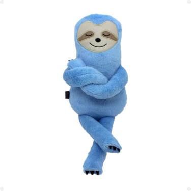 Imagem de Almofada Bicho Preguiça Pelúcia Pequena Azul