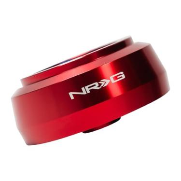 Imagem de NRG Innovations Cubo curto para volante estilo corrida, eixo de direção de alumínio bloqueável, unidade adaptadora de liberação rápida com padrão de parafuso de 6 x 70 mm, compatível com Jeep 96-18
