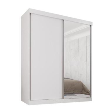 Imagem de Guarda Roupa 100% MDF 2 Portas Correr Com Espelho Portugal - Mais Móve