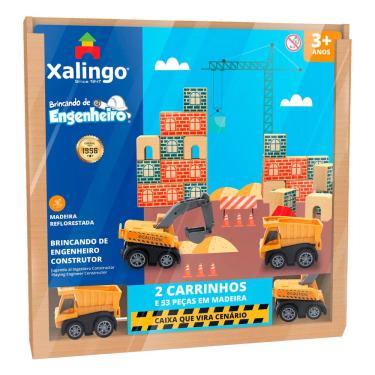 Imagem de Brincando de Engenheiro Construtor Xalingo 53 Peças