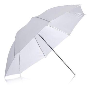 Imagem de Sombrinha Translúcida Difusora Branca Estúdio Fotografia 80cm - Fotopa