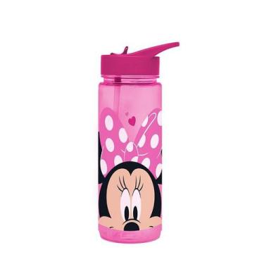 Imagem de Garrafa Líquido Canudo Infantil 650Ml Minnie - TUUT