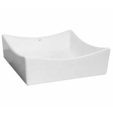 Imagem de Cuba De Sobrepor Japi Quadrada Branca 34,5X34,5X11cm