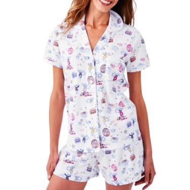 Imagem de Conjunto de pijamas Zelbuck femininos Y2k Preppy Monkey Beach Shorts