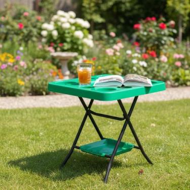Imagem de Mesinha Petisqueira Dobrável Lazer Churrasco Piscina Praia - Ravilar, 