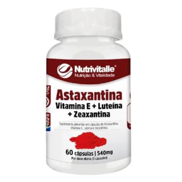 Imagem de Astaxantina +Vit.E + Luteina + Zeaxantina 60 Cápsulas 540mg Nutrivitalle