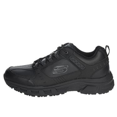 Imagem de Skechers Tênis masculino Vigor 3.0, Têxtil sintético de couro preto, acabamento preto, 40
