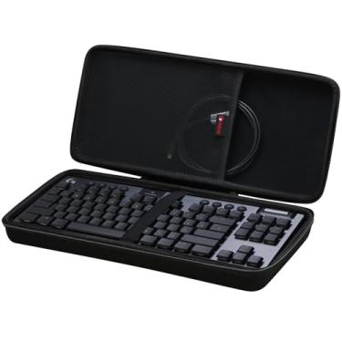 Imagem de XANAD Capa rígida para teclado Logitech G915 TKL, G PRO, G PRO X TKL 80% teclado de computador com 87 teclas - Preto
