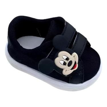 Imagem de Tênis Sapatinho Infantil P/Bebê Menino Mickeiy Muito Lindo (Preto, BR, Bebê, Numérico, 19)
