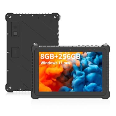 Imagem de SunKol Tablet robusto à prova d'água de 10,1 polegadas, Windows 11 Pro IP67 Industrial Tablet PC (N6000 8GB 256GB) WiFi, BT4.2, 4G, impressão digital, 500nit, GPS, NFC, scanner 2D, carga de ancoragem