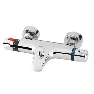 Imagem de FTVOGUE Montagem de Parede Termostática Mistura Termostática Válvula Misturador de Chuveiro Substituição Válvula Manual de Controle de Temperatura Chapa de Encanamento