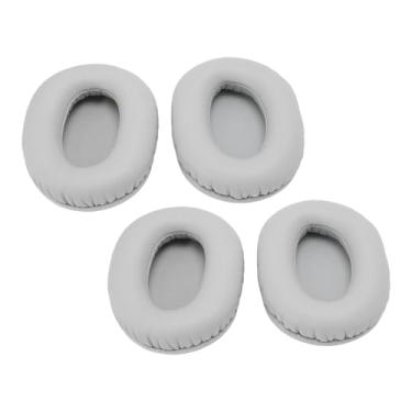 Imagem de aqxreight 2 Pares Earpads Substituição para X Fone de Ouvido de Fone de Ouvido Substituição para X de Sem Fio Com Proteína PU Couro de Couro de Espuma de Ruído de Ruído (GRAY)