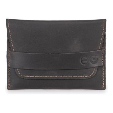 Imagem de Carteira Masculina Slim Couro Legítimo Cartões/cnh/cédulas(Chumbo)