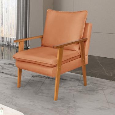 Imagem de Poltrona Decoratva para Sala de Estar Efatá Terracota